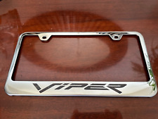 Dodge Viper Mirrored Chrome License Plate Frame Official Licensed  picture