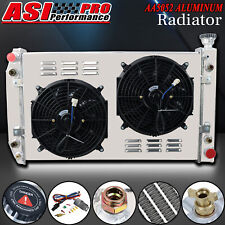 622 4Row Radiator Shroud Fan Fit 1988-99 CHEVY GMC TRUCK C/K 1500 2500 3500 5.7L picture