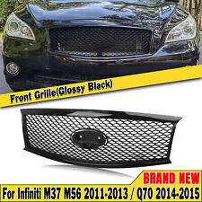 1PC Gloss Black Front Bumper Grill For Infiniti M37 M56 2011-2013 Q70 2014-2015 picture