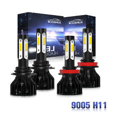 4x Combo LED Lights For 2007-18 Toyota Camry Headlights High-Low White 9005 H11 picture