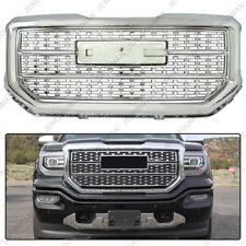 Chrome Grill For 16-18 GMC Sierra 1500 Base SLE Upper Front Grille 2019 Limited picture