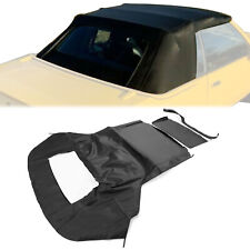 Black Soft Top with Plastic Window FOR 1983-90 1993 Ford Mustang Convertible 2DR picture