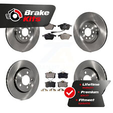 Front Rear Brake Rotor And Ceramic Pad Kit For 2002-2003 Volkswagen Golf GTI 337 picture