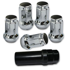 20 PC POLISHED STEEL LOCKING HEPTAGON SECURITY LUG NUTS FOR WHEELS/RIM 12X1.25 D picture
