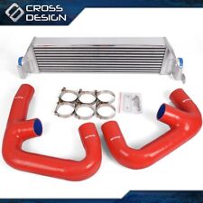 Aluminum Twin Intercooler Upgrade + Red Pipe Fit For Volkswagen Golf R GTI MK7 picture