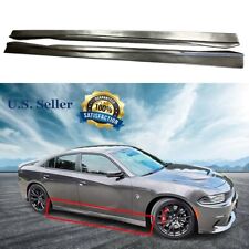 Fits 15-22 Dodge Charger Side Skirts Left Right - Black PP picture