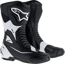 Alpinestars Men's SMX S Motorcycle Boots Black/White Size 42 picture