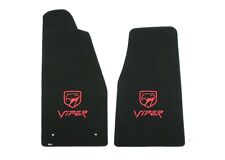 LLOYD Velourtex FLOOR MATS red embroidered logos 1996 1997 1998 Dodge VIPER GTS picture