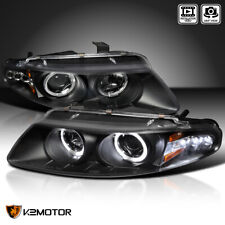Black Fits 1997-2000 Dodge Avenger LED Halo Projector Headlights Lamps L+R 97-00 picture
