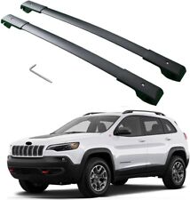 2P black for Jeep Cherokee 2014-2024 Roof Rack Cross bars Rail luggage carrier picture