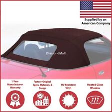 1990-05 Mazda Miata Convertible Soft Top w/ DOT Approved Heated Glass, BURGUNDY picture