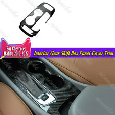 For Chevrolet Malibu 2016-2024 Carbon Interior Gear Shift Box Panel Cover Trim picture
