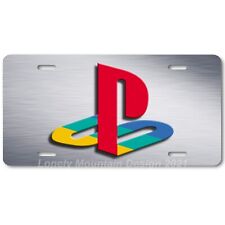 Sony Playstation Inspired Art on Gray FLAT Aluminum Novelty License Tag Plate picture