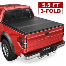 5.5FT Tri-Fold Fiberglass Hard Bed Tonneau Cover For 2015-2024 Ford F-150 F150 picture