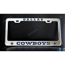 Dallas Cowboys License Plate Frame -  Chrome Plated Metal picture