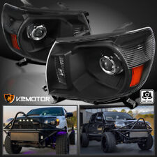 Black Fits 2005-2011 Toyota Tacoma Projector Headlights Lamp Left+Right 05 06 07 picture
