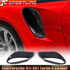 Fit Porsche 911 991 Turbo S 14-18 Dry Carbon Side Fender Air Vent Intake Covers picture