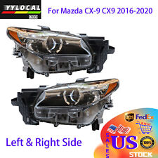 New Pair Left&Right LED Headlights Headlamp For 2016-2020 Mazda CX-9 CX9 W/o AFS picture