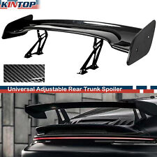 Adjustable Rear Trunk Spoiler Universal Carbon Fiber Racing Tail Wing GT Style picture