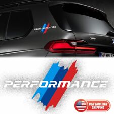 BMW M Performance Sport Car Door Bumper Windows Decorate 3D Sticker Decal White picture