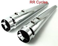 Chrome DNA Megaphone Slip Ons Mufflers Exhaust Harley Touring 95-16 Street Glide picture