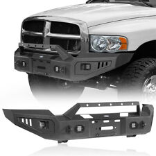 Front Bumper w/ Winch Plate & 2×18w LED Lights Fit 2003-2005 Dodge Ram 2500 3500 picture