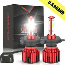 Pair 9003/H4 LED Headlight Bulbs Conversion Kit High&Low Beam 6500K Bright White picture