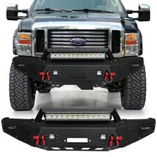 Front Bumper Fits 08-10 Ford F250 F350 Super Duty with Spotlight and Winch Plate picture