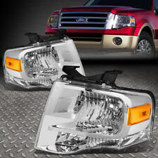 FOR 07-14 FORD EXPEDITION CHROME HOUSING AMBER CORNER HEADLIGHT REPLACEMENT LAMP picture