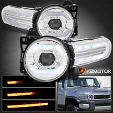 Fits 2007-2014 Toyota FJ Cruiser LED Sequential Signal Projector Headlights Lamp picture