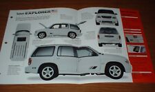 ★★1998 SALEEN EXPLORER XP8 SPEC SHEET BROCHURE PHOTO INFO SUV GT40 FORD MUSTANG★ picture