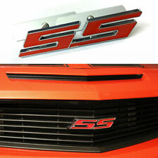 3D Metal Chrome Red SS Front Grille Emblem Badge For Chevrolet Chevy Camaro SS picture
