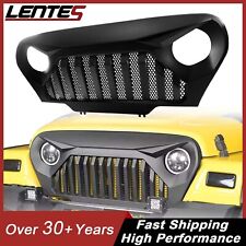 New Matte Black Front Gladiator Grill Grille W/Mesh For 97-06 Jeep Wrangler TJ picture