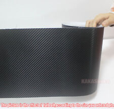 Multi-function Adhesive Black 3D Texture Carbon Fiber Vinyl Tape Wrap Sticker AC picture