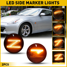 LED Fender Emblem Side Turn Signal Light for 09+ Nissan 370Z NISMO Z34 350Z Z33 picture