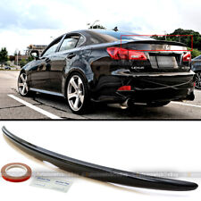 For 06-12 IS250 IS350 OE Style Painted Glossy Black ABS Rear Trunk Wing Spoiler picture