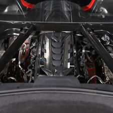 Aluminum Alloy Silver Engine Side Decoration Cover For Corvette C8 2020-2023 picture