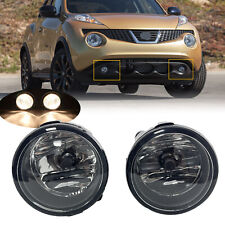 Fits 2011-2014 Nissan Juke Front Bumper Clear Lens Fog Lights Lamps Assembly picture