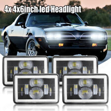 For Nissan 720 1983-1986 4pcs 4x6 inch DOT SAE LED Headlights DRL Hi-Lo Beam picture