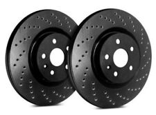 Fits 2006-2020 Dodge Charger Cross Drilled Brake Rotor; Black Coating C53-030-BP picture