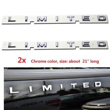 2x OEM Chrome LIMITED Emblems Nameplate Side 3D Badge for fits Gloosy Finish F picture