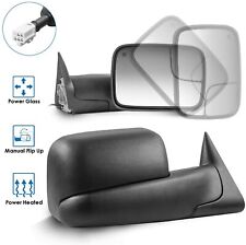 Driver+Passenger Power Heated Tow Mirrors For 98-01 Dodge Ram 1500/2500/3500 picture