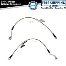 Stainless Steel Front Brake Hose Fits 1988-2000 Chevrolet 1988-1999 GMC picture