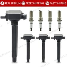 4 Ignition Coils UF751 + Spark plugs For Jeep Cherokee Chrysler Dodge Dart 2.4L picture