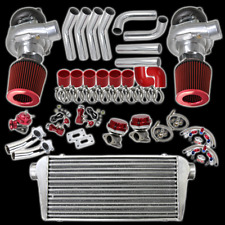 UNIVERSAL TWIN TURBO CHARGE KIT FOR CHEVY CAMARO BIG SMALL BLOCK SBC LS1 LS2 LS6 picture