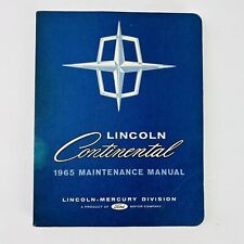 VINTAGE ORIGINAL 1965 LINCOLN CONTINENTAL MAINTENANCE MANUAL picture