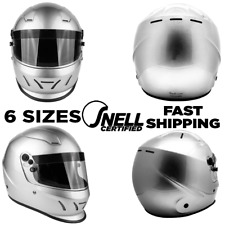 SNELL SA2020 Helmet Adult Full Face Silver Men Women picture