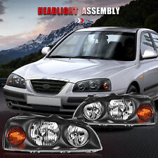 Fits 2004-2006 Hyundai Elantra Replacement Front Headlights Assembly Lamps Pair picture