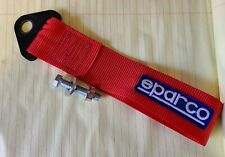 Sparco Racing Tow Strap Red FIA Approved for Race Rally Motorsport Track picture