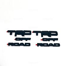 2pcs TRD OFF ROAD BLACKOUT EMBLEM OVERLAY  FITS 2014 - 24 Toyota 4RUNNER picture